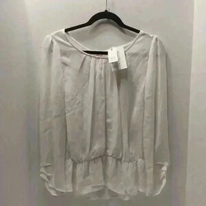Joie Beautiful Flowing 100% Silk Blouse Size L